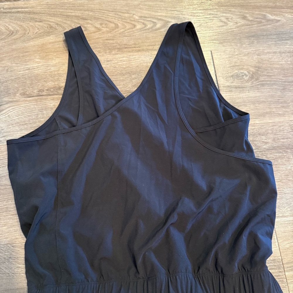 Patagonia Women's Black Fleetwith Tie Waist Mini Dress Size XL - Picture 10 of 10